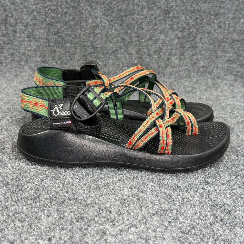 Chaco ZX/2 Classic Sandals Womens Size 6 Green Red Athletic Outdoor Hiking Water